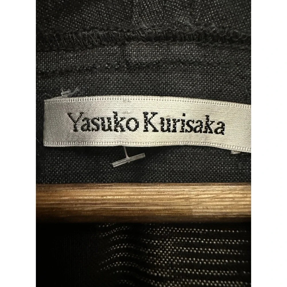 Yasuko Kurisaka Tunic One Size Cotton Lagenlook  Minimalist Oversized Asymmetric - Picture 5 of 16